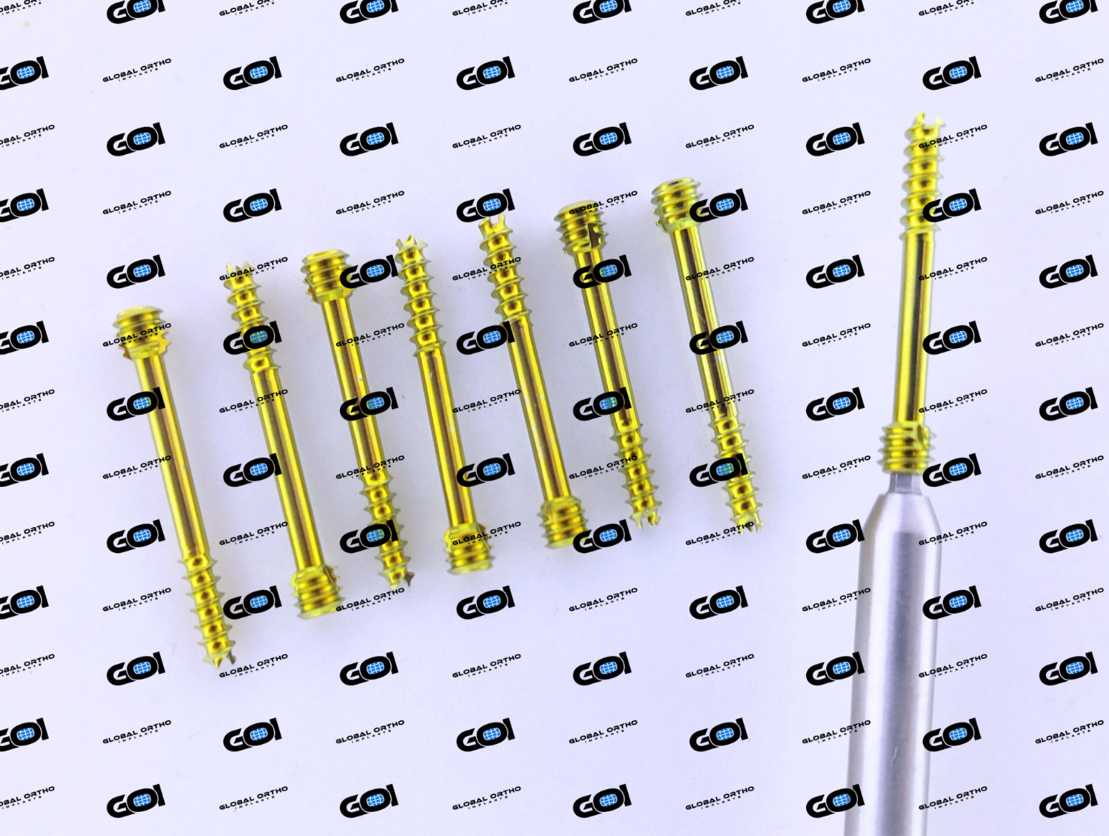 4.0mm Headless Compression Screws 20-40mm Length W/ Drive Titanium 51 Pcs Set