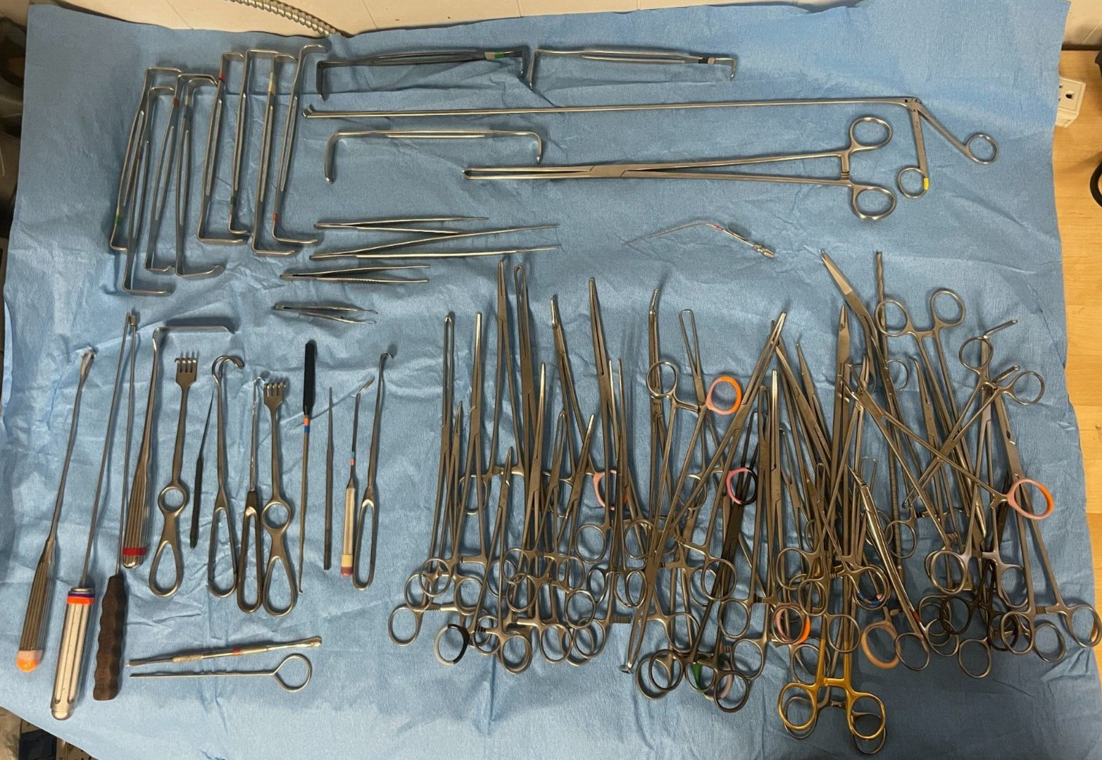 Mixed Lot of 76 Pieces Pilling Sklar Aesculap Jarit Instruments