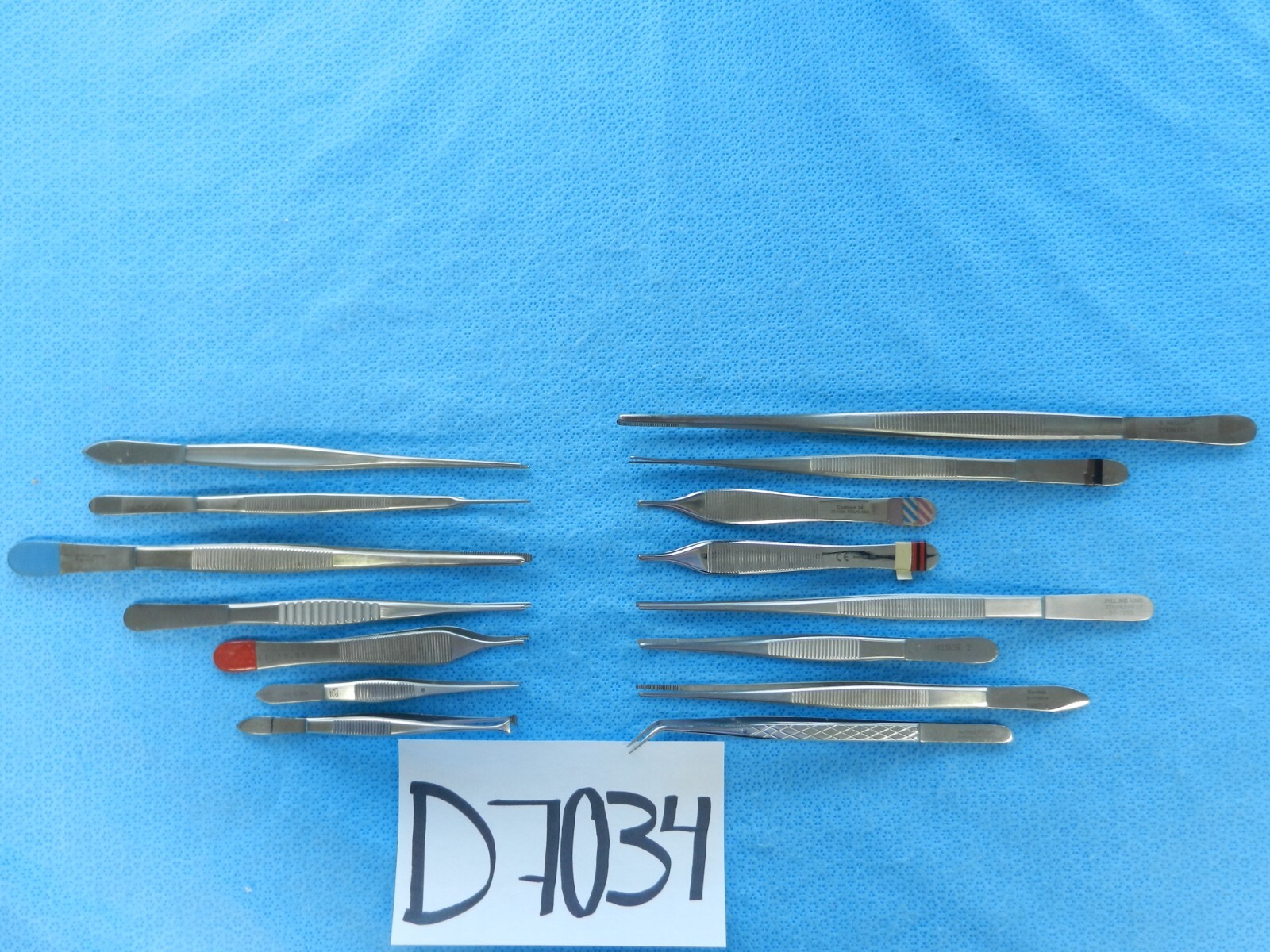 D7034 Pilling V. Mueller Codman Straight Surgical Forceps Lot of 15 11-25.5cm