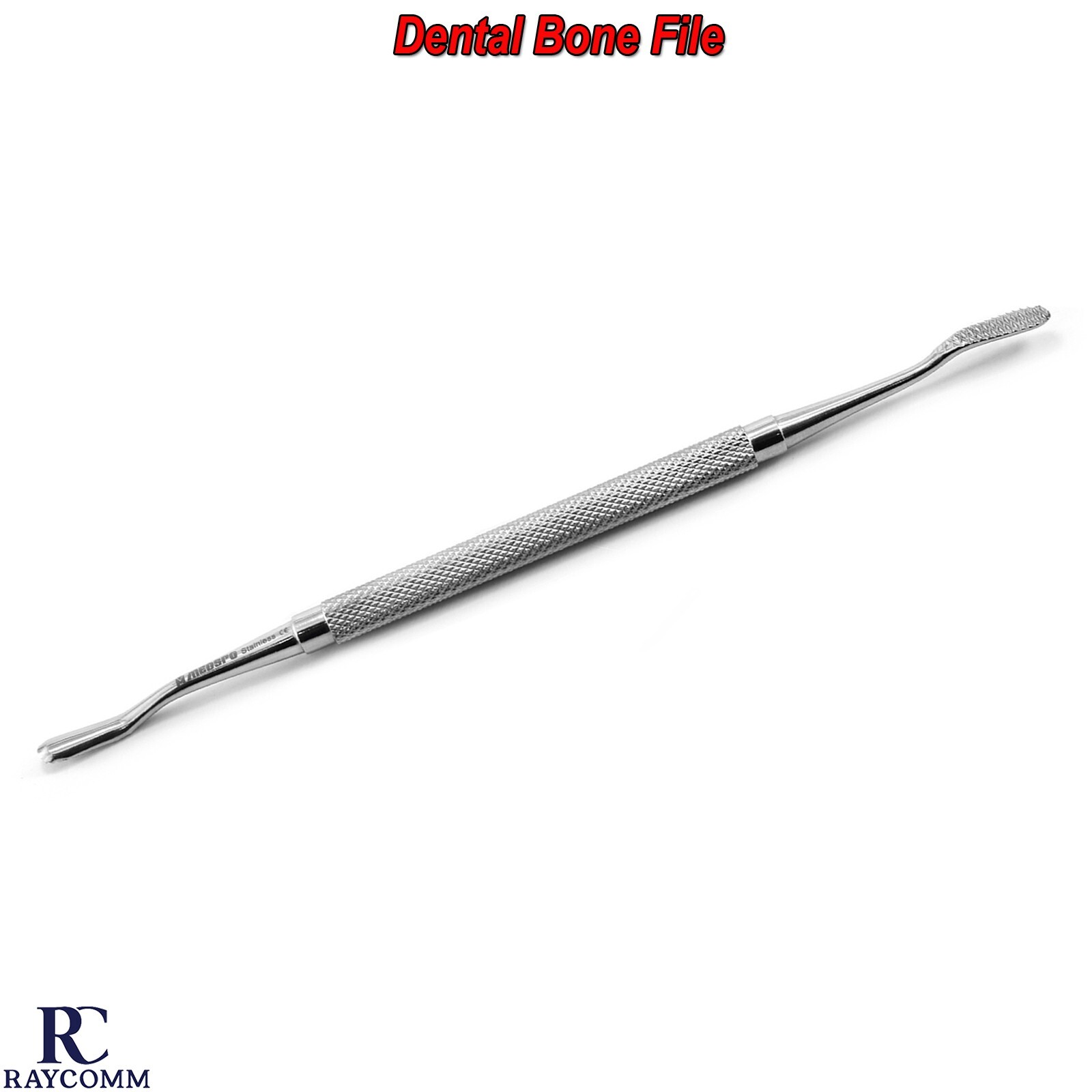 Surgical Dental Dentist Bone File Straight Shape Double Ended Medical Instrument