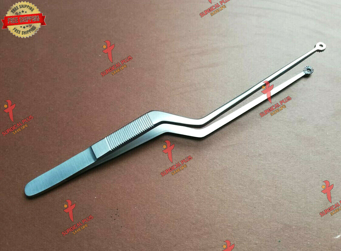 Tumor Grasping Yasargil Bayonet Forceps Neurosurgical Instruments 5mm Cup 8”