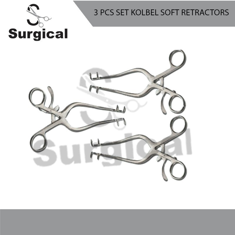 Kolbel Soft Tissue Retractors 3 Pcs Set Premium Quality Orthopedic Instruments