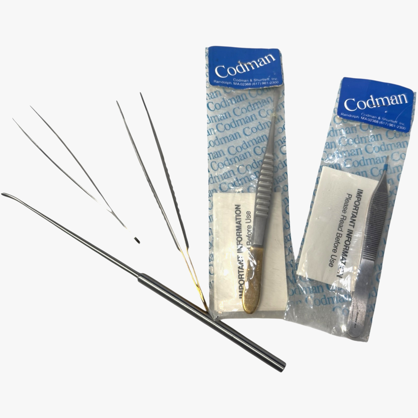 Codman Surgical Instruments – 65-1018, 30-4218, 30-4214, 36-6040 x 2 – Lot of 5