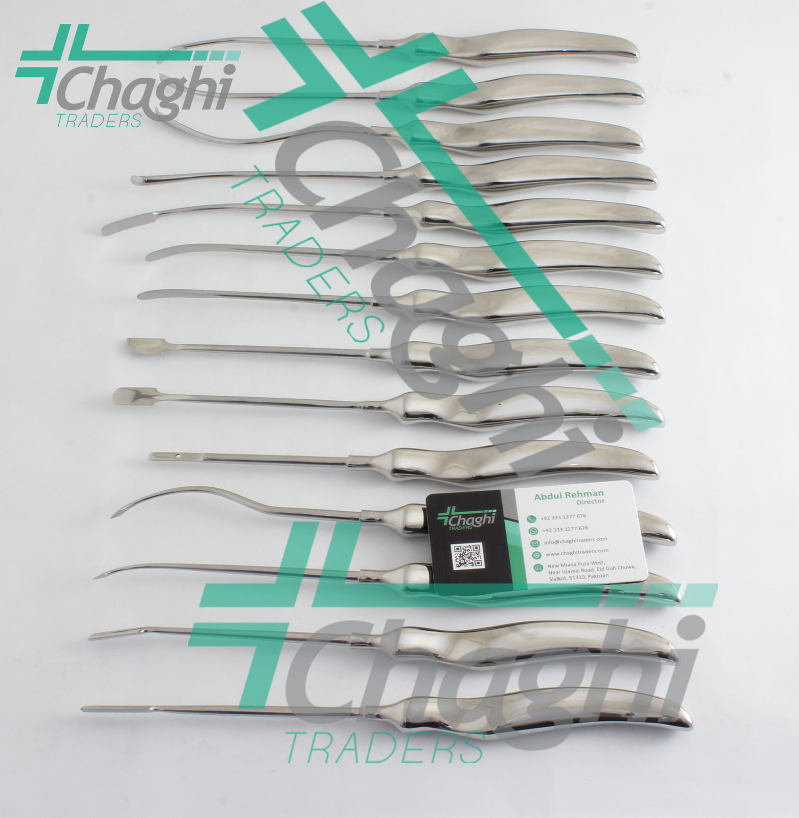 Daniel Endoscopic Forehead Lift Dissectors 14 PCs Set Facial Plastic Surgery Bro