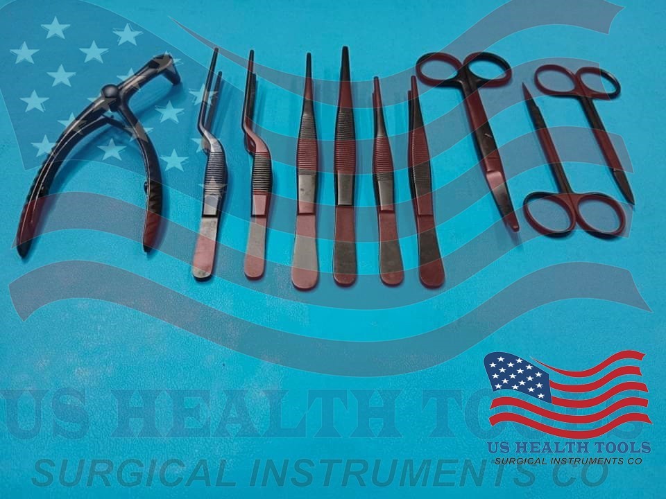 Tympanoplasty Instruments 58 PCs Set Micro Ear Surgery ENT Instruments