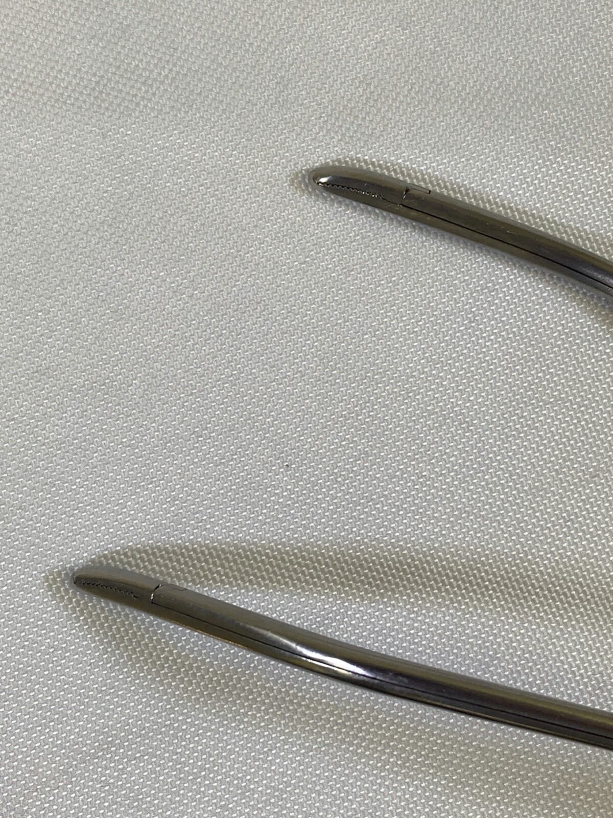 Pair of Zimmer 3951-69 & 3951-68 Left & Right Curved Toothed Grasper Forceps