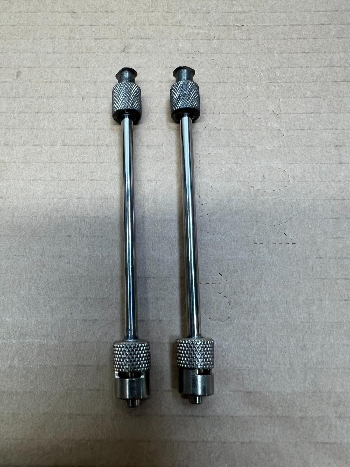 Lot of 2 Stainless Steel Surgical Needle Extenders, 4″ overall length
