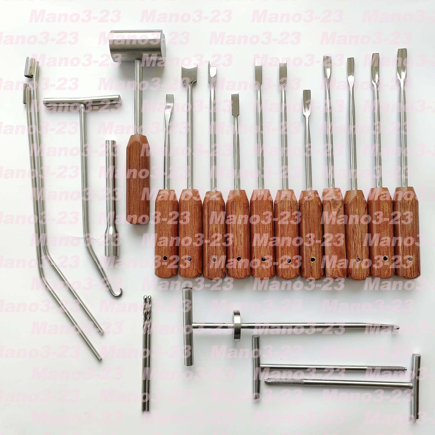 Mueller-Type Cement Removal Instruments Set of 22 Pcs Orthopedic