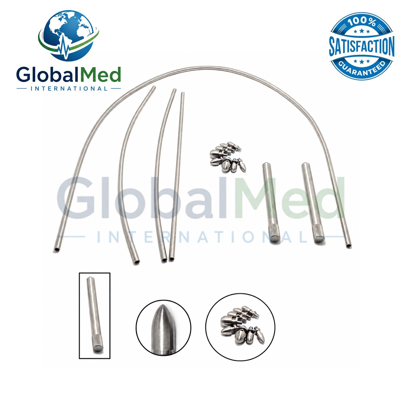 Vascular Set Fistula Tunneler Set of 11 PCs Orthopedic Surgical Instruments