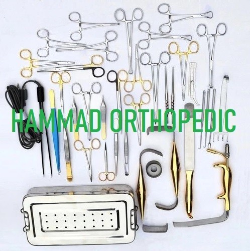 Tebbetts Breast Surgery Instruments Set 38 Pcs Augmentation Kit Steel Pro