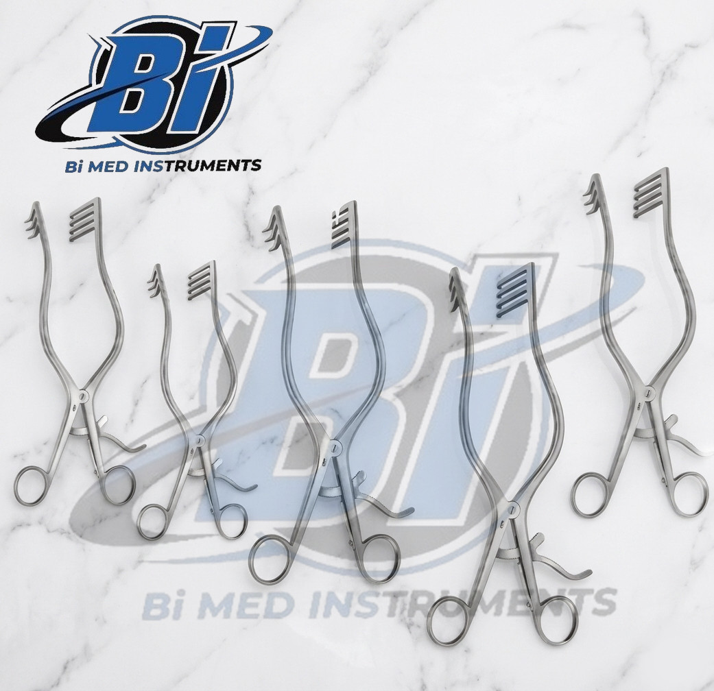 Laminectomy Retractors Set 5 Pcs Spine Surgical Orthopedic Instruments