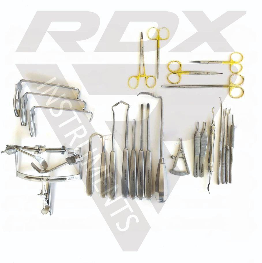 Cleft Lip & Cleft Palate Repair Instruments Set Plastic Surgery Mouth Gag German