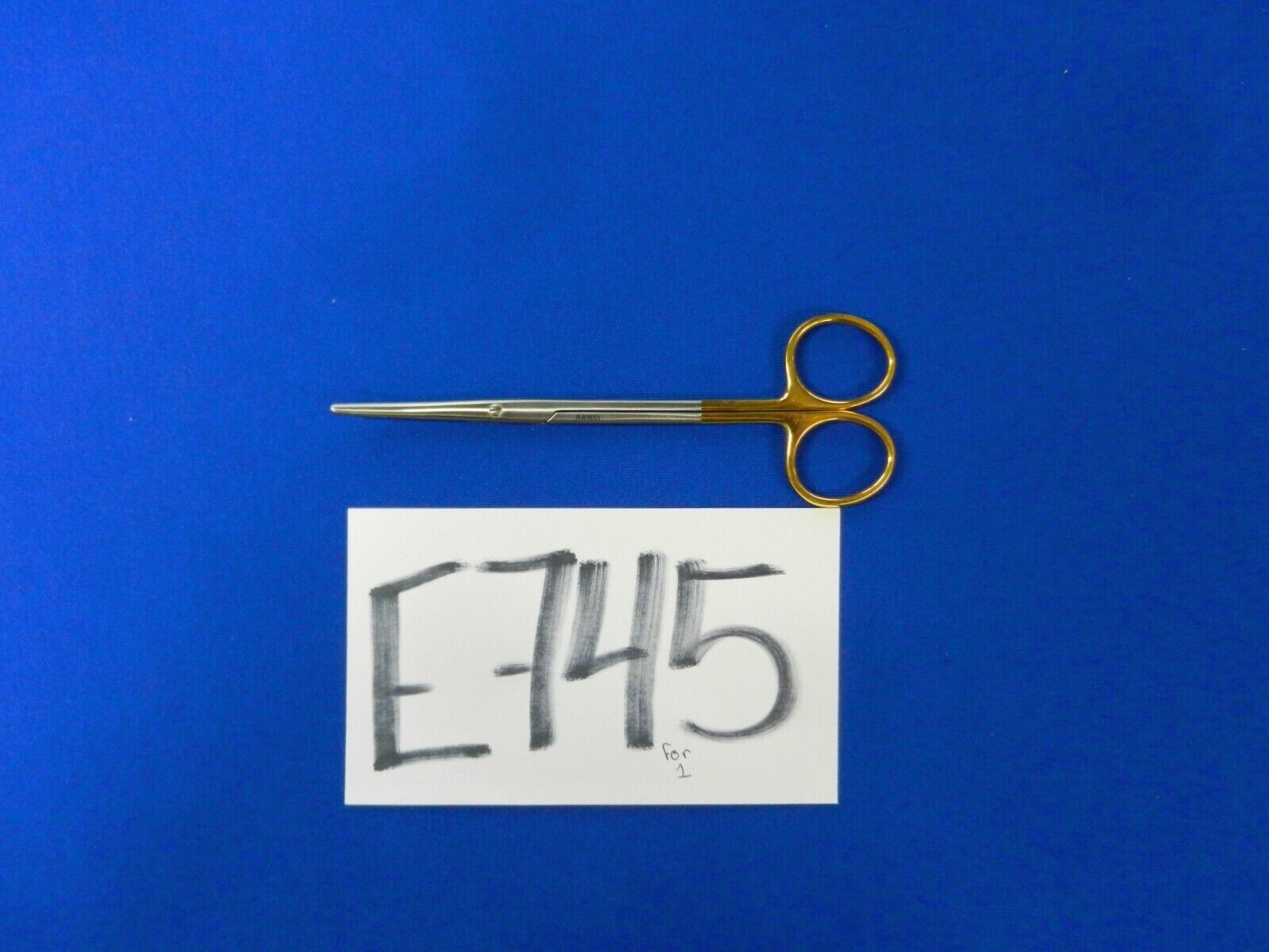 E745 V. Mueller Metz Curbed Blunt Tip Affinity Line Scissors 14.6cm Long RA1651