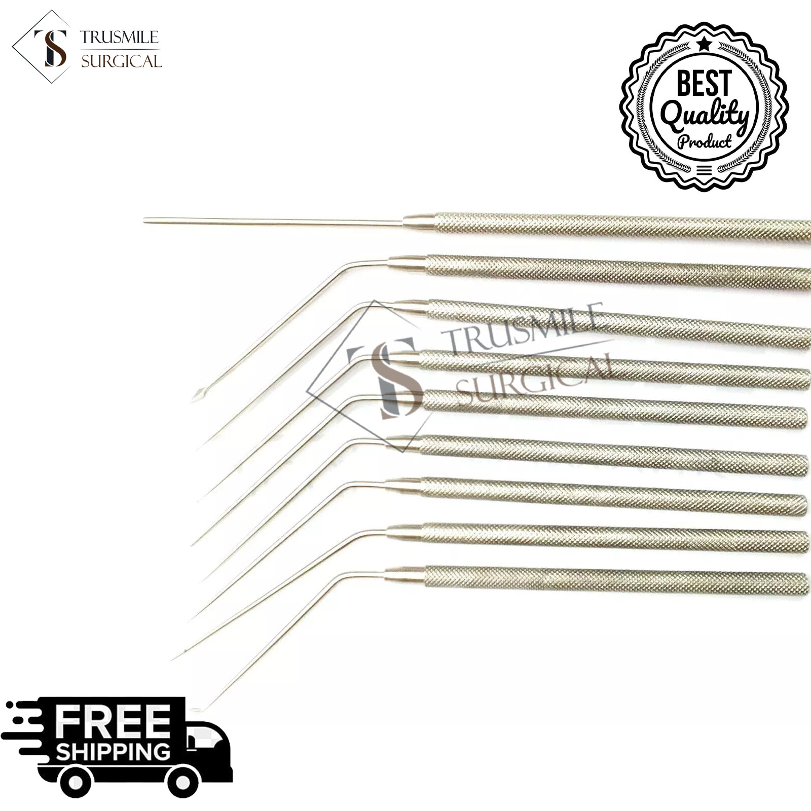 Set Of 9pcs Stapedectomy Instruments For Ear ENT Otology Surgery