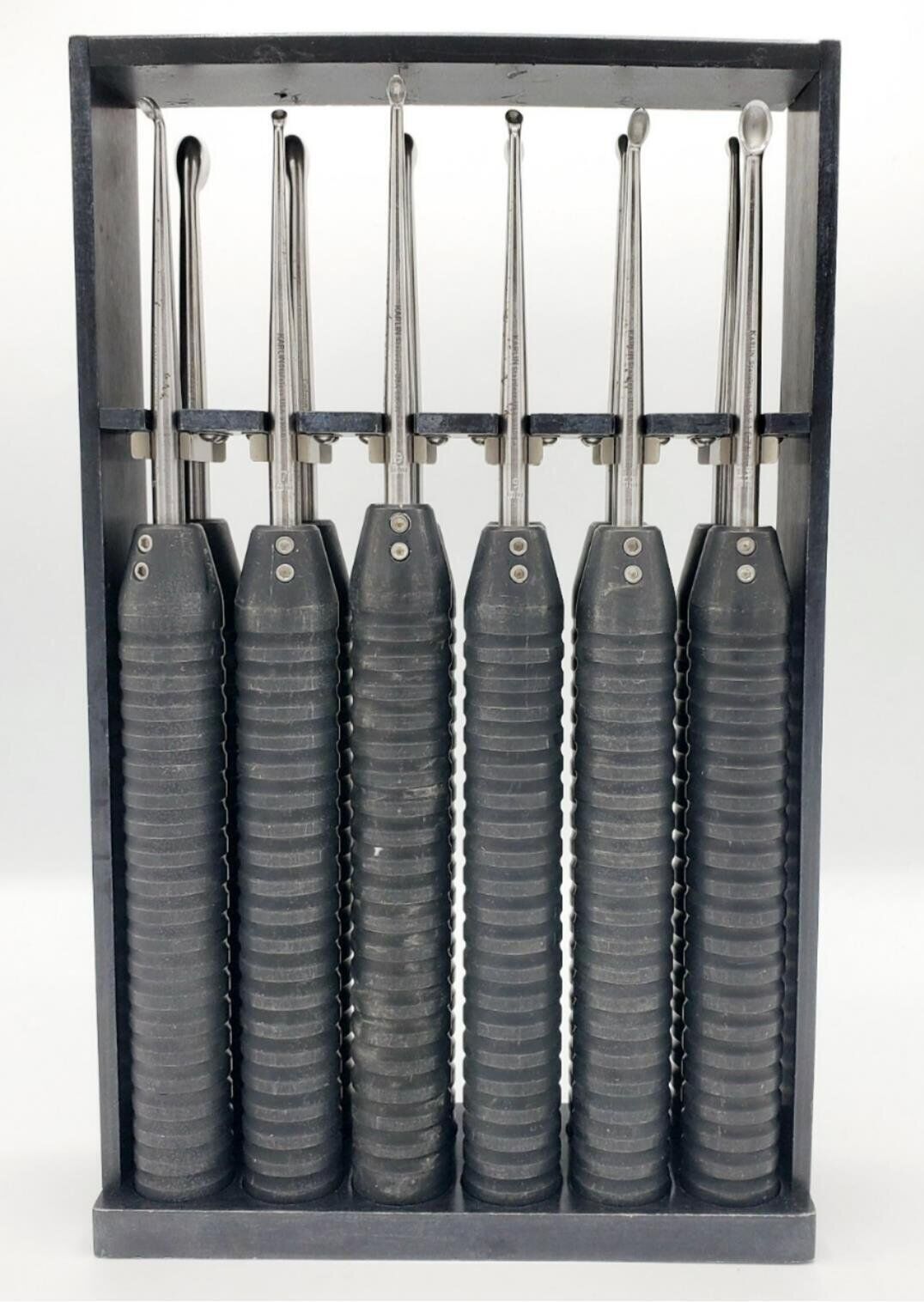 Codman Karlin XL Magnum Cup Curettes Set of 12 – Surgical Instruments, Used
