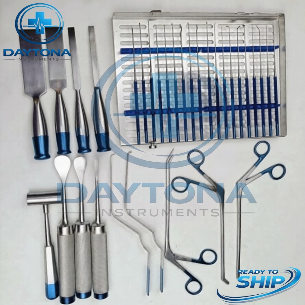 Basic Craniotomy Orthopedic Spine Surgical Instrument 33 Pcs Set Premium Quality