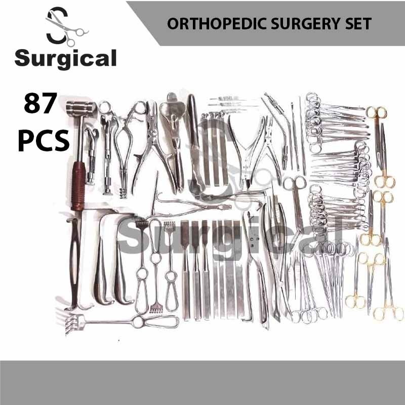 Complete Orthopedic Surgical Instruments Set 87 Pcs Stainless Steel Kit