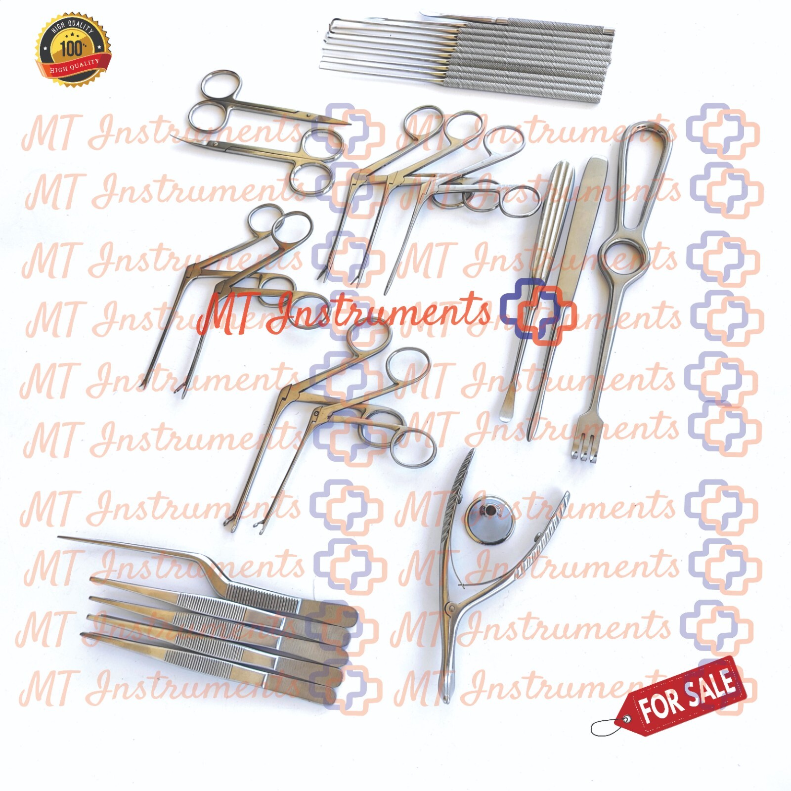 Tympanoplasty Instruments Set of 30 Pcs Micro Ear Surgery ENT Instruments A+