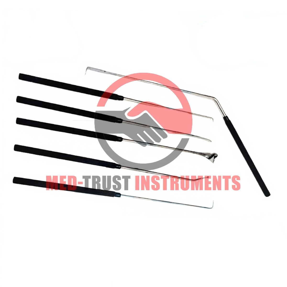Nerve Root Penfield Dissector Retractor Spinal Orthopedic Instrument Set Of 6Pcs