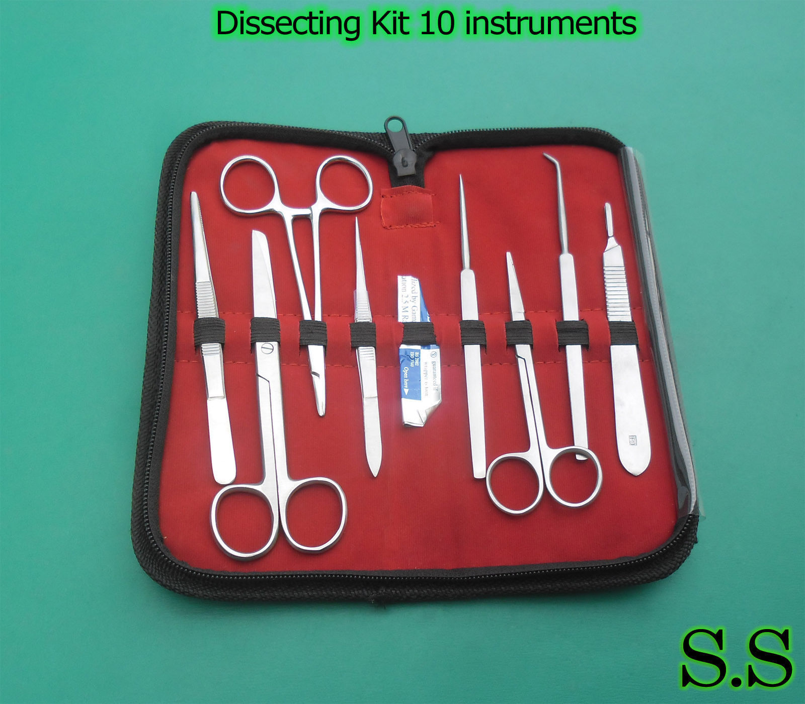 Dissecting Kit 10 instruments dissection surgical medical veterinary