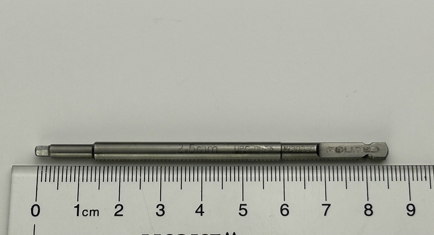 ACUMED HPC-0025 Hex Driver 2.5mm Quick Release Overall Length 85mm