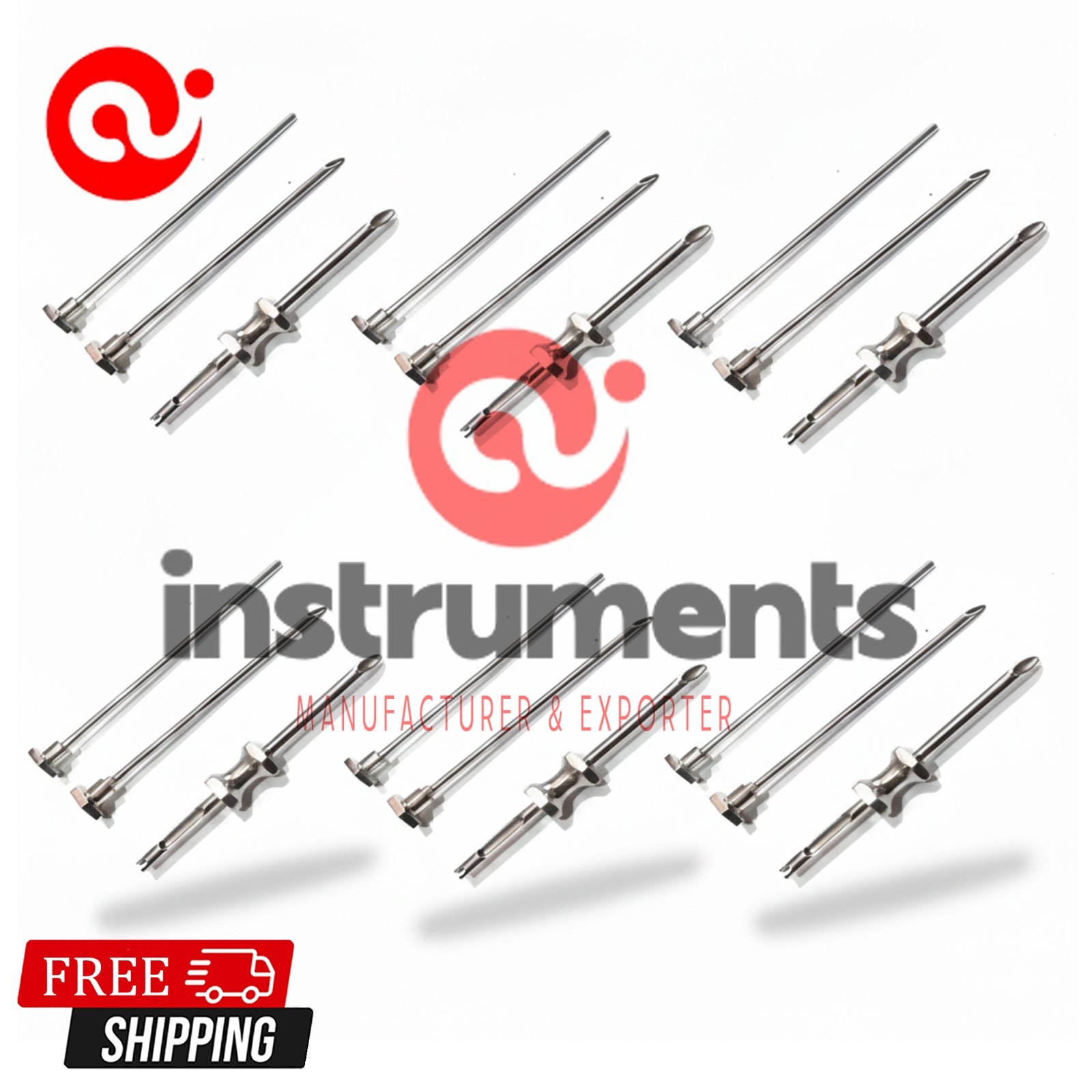 HRT TROCAR 3.5mm And 4.5mm Cannula & Obturator Set Of 6 By Ai