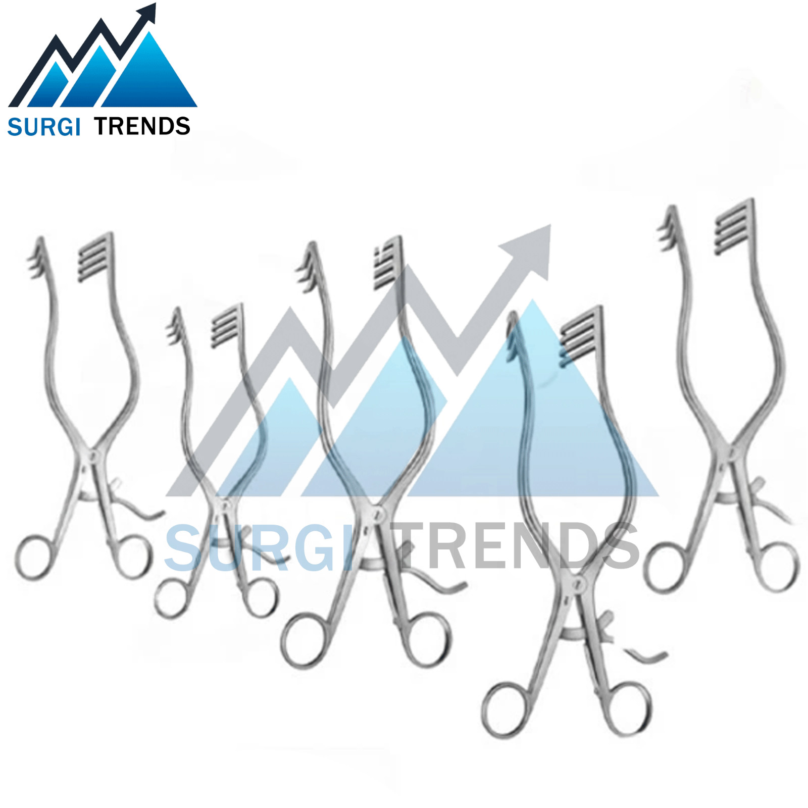 Laminectomy Retractors Set 5 Pcs Spine Surgical Orthopedic Instruments