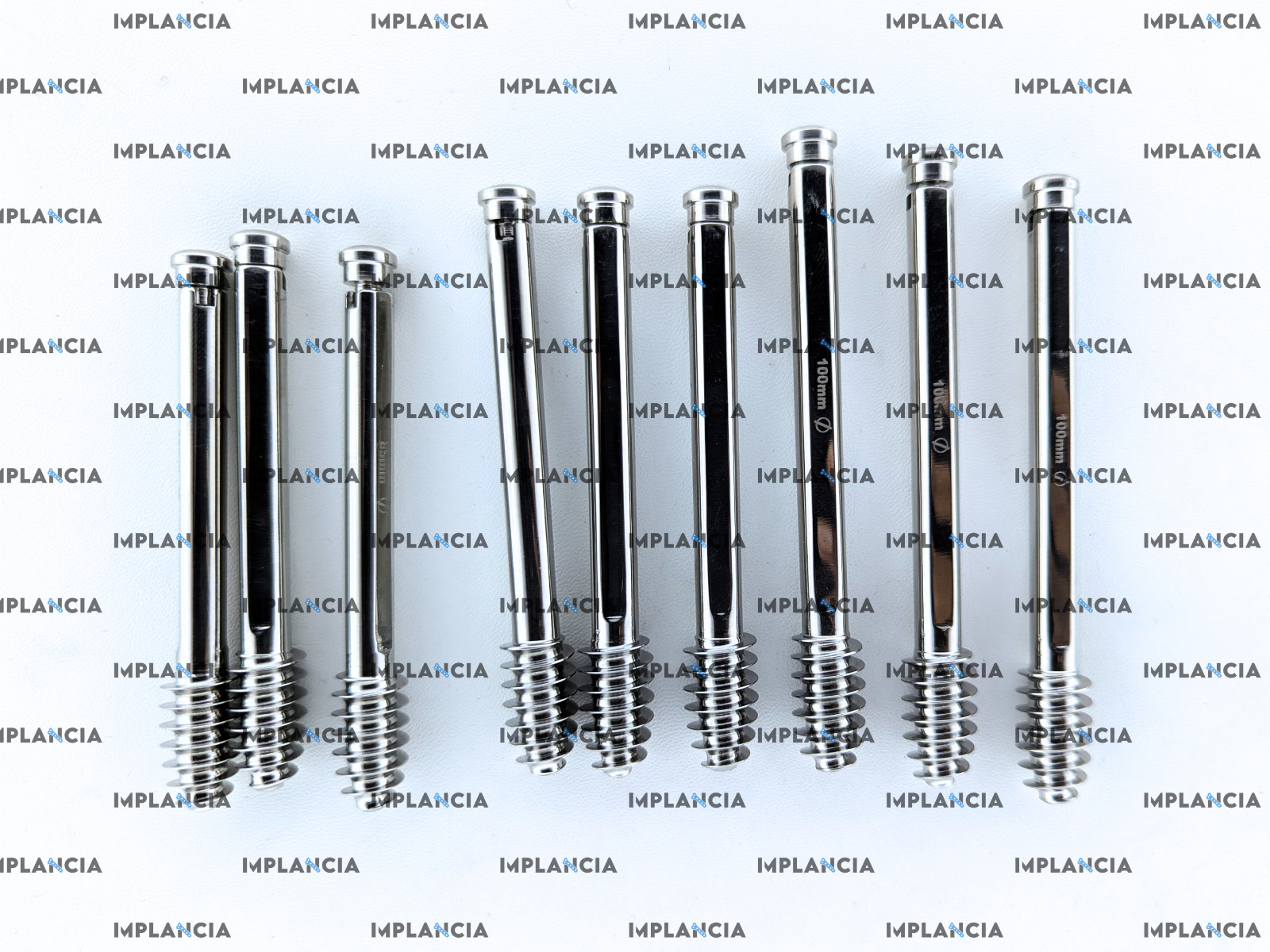 DHS Metal Lag Fasteners Set 12.5mm DIA 60-85mm Length Stainless Steel 12 Pcs Kit