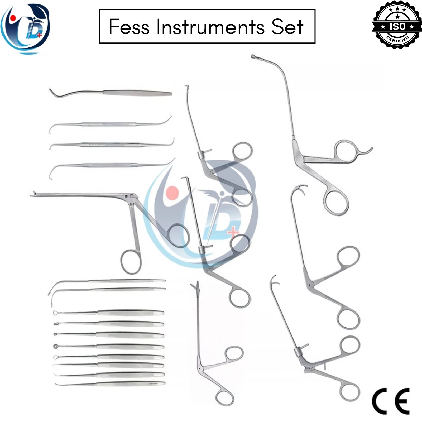 Fess Instruments Set Endoscopic Sinus Surgery Ent Instrument Set A+ German Steel