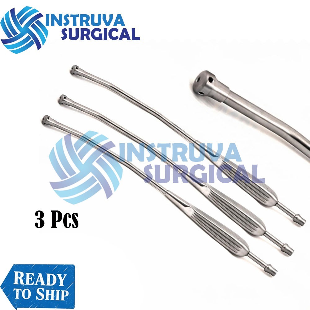 3pcs Long Suction Tubes 45cm | Thoracic VAT Surgery Set | Reusable Aspirator
