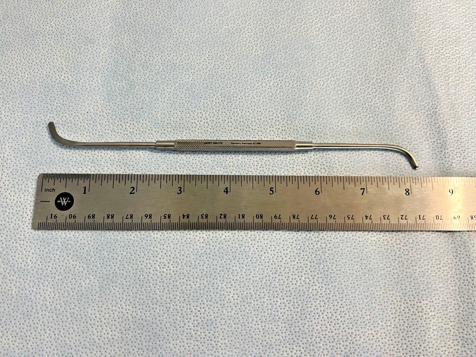 Jarit 400-276 Double-Ended Roger Elevator, 3mm Curved Tips, 8-1/4″ Length, ENT