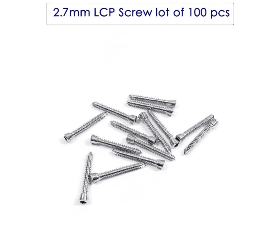 2.7mm LCP Screw Lot of 100 pcs Veterinary Surgical instruments