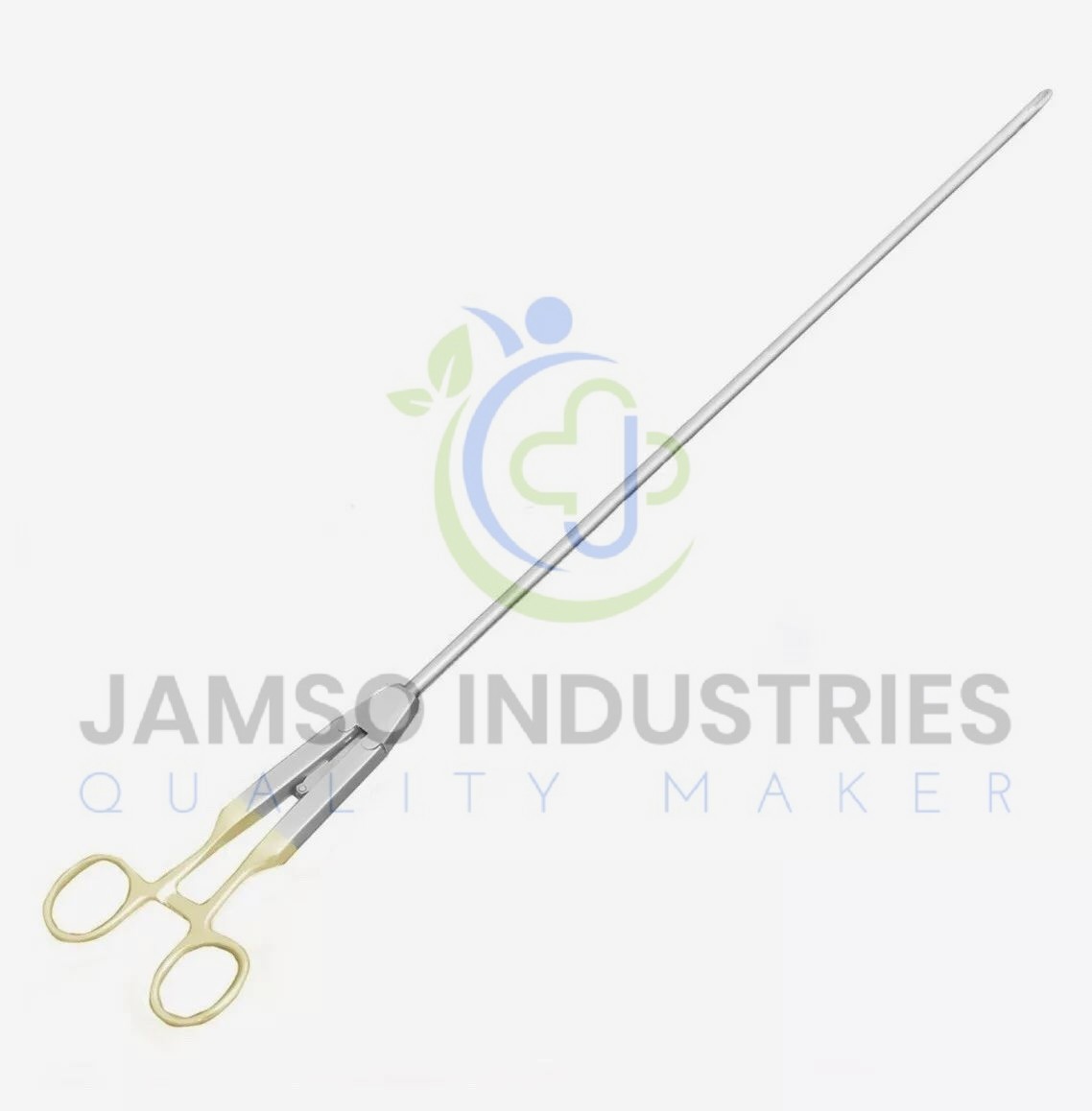 T/C Needle Holder O Type Forceps Laparoscopy Laparoscopic Curved Tip