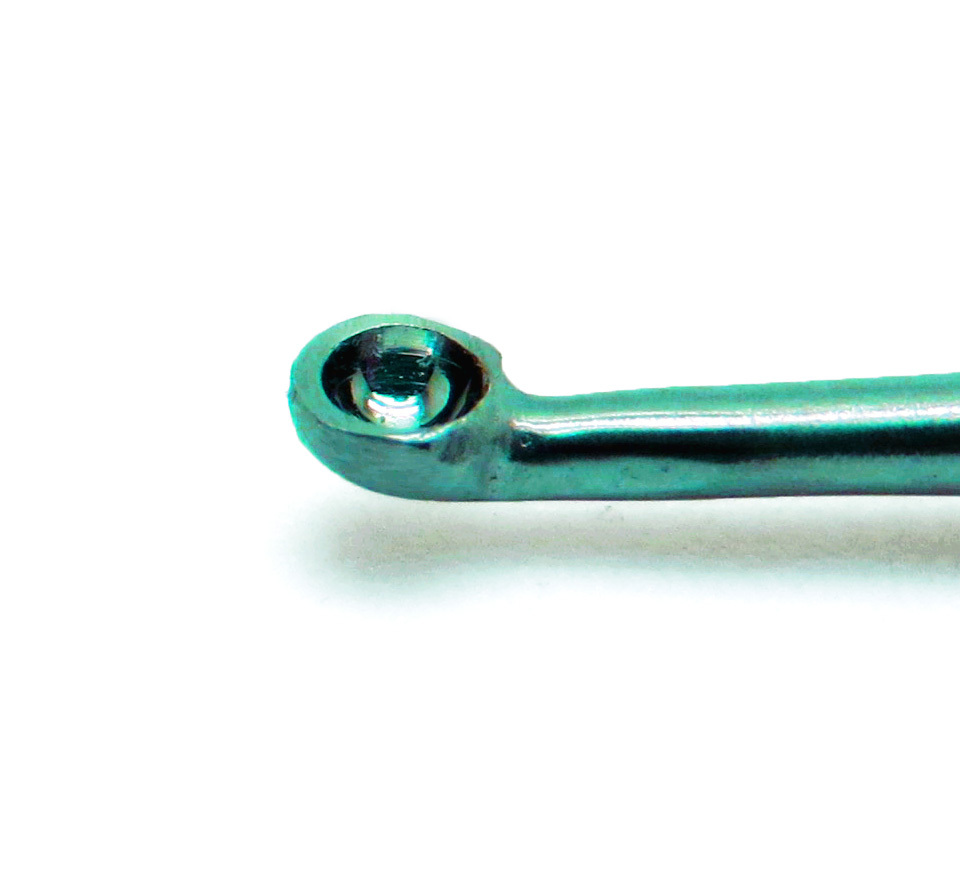 3× Meyhoefer Chalazion Ear Curettes # 2 Cupped End 2mm Surgical ENT Instruments