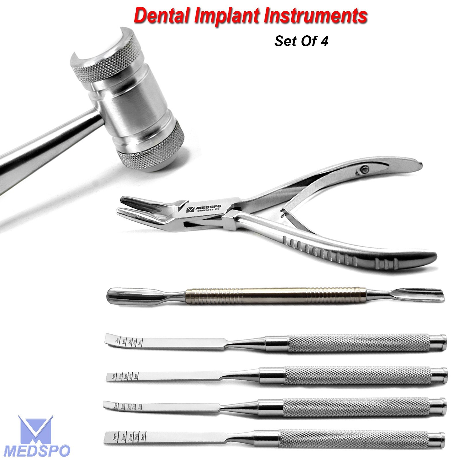 Surgical Bone Grafting Chisels Sinus Lift Kit Implant Mallet Hammer Expansion CE