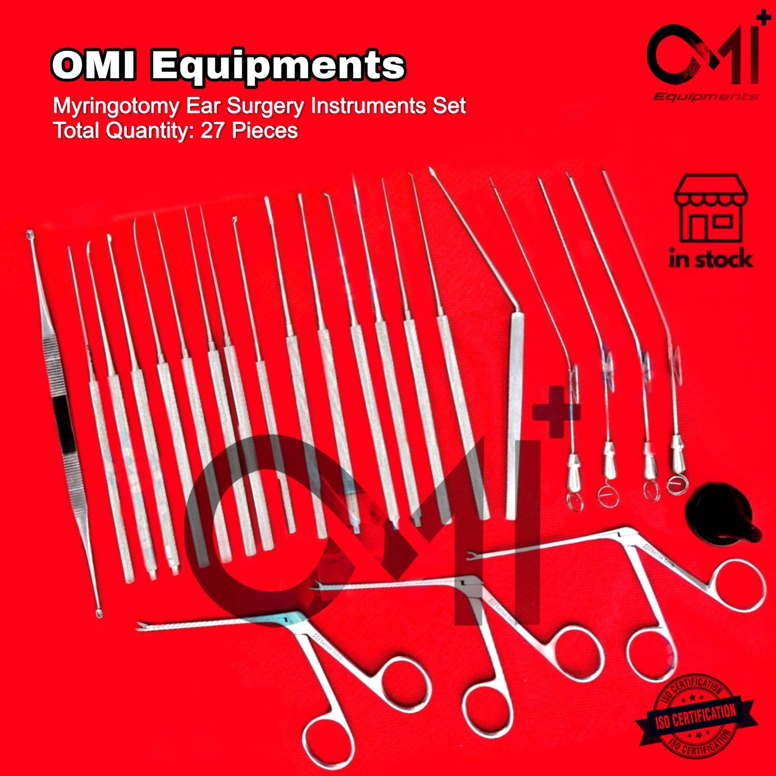 Myringotomy Instruments Set of 27 ENT instruments Ear Surgery Instruments Set