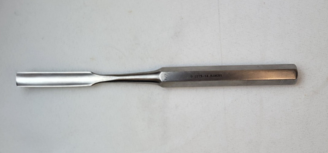 Swiss Hibbs Curved Gouge, Stainless Steel, 24 cm