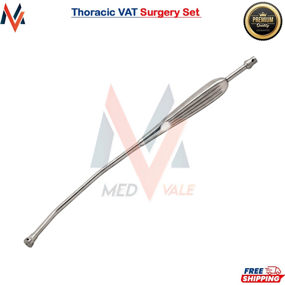 3pcs Long Suction Tubes 45cm Thoracic VAT Surgery Set Reusable Aspirator