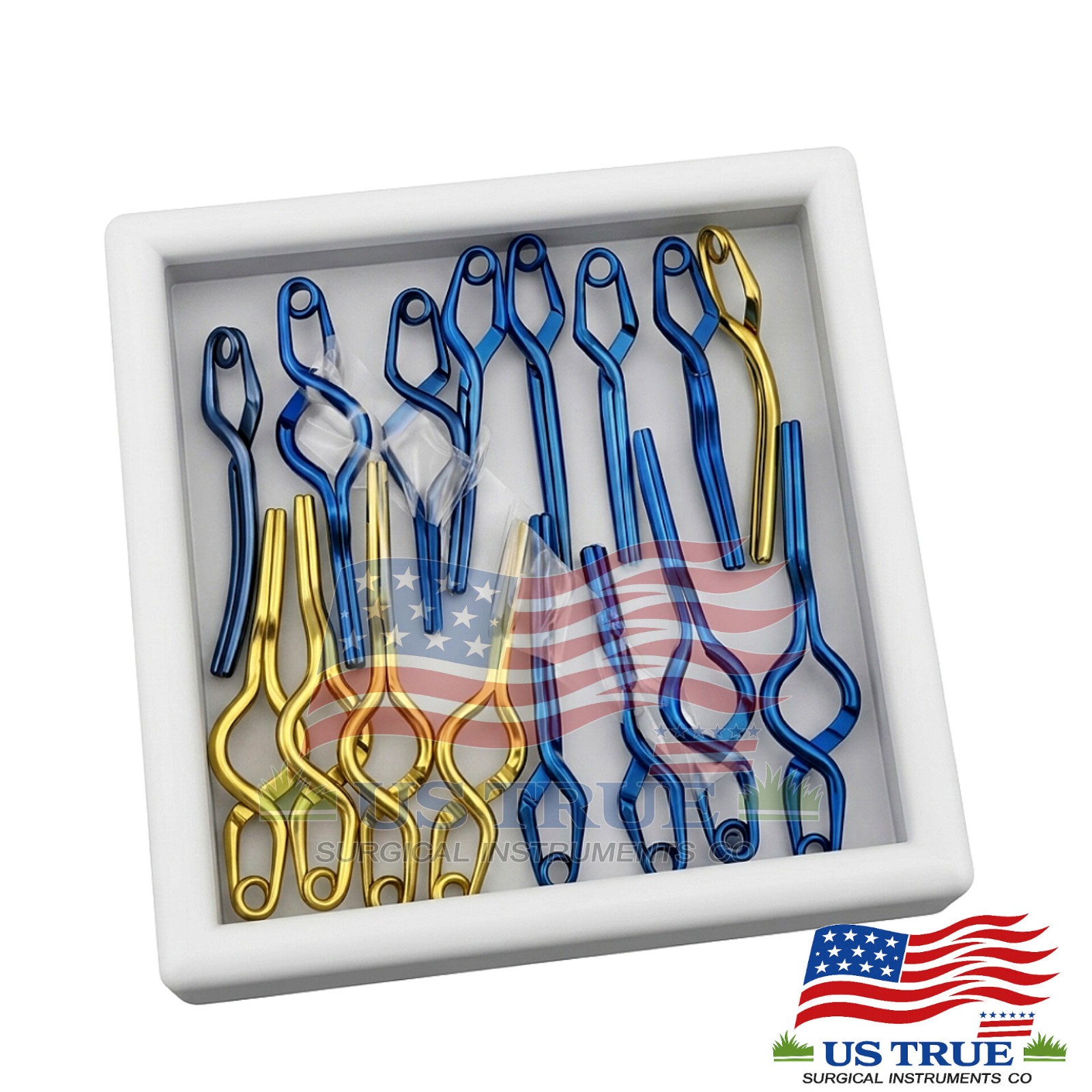 Yasargil Aneurysm Clips Set 38 PCS Titanium Neurosurgery Instruments