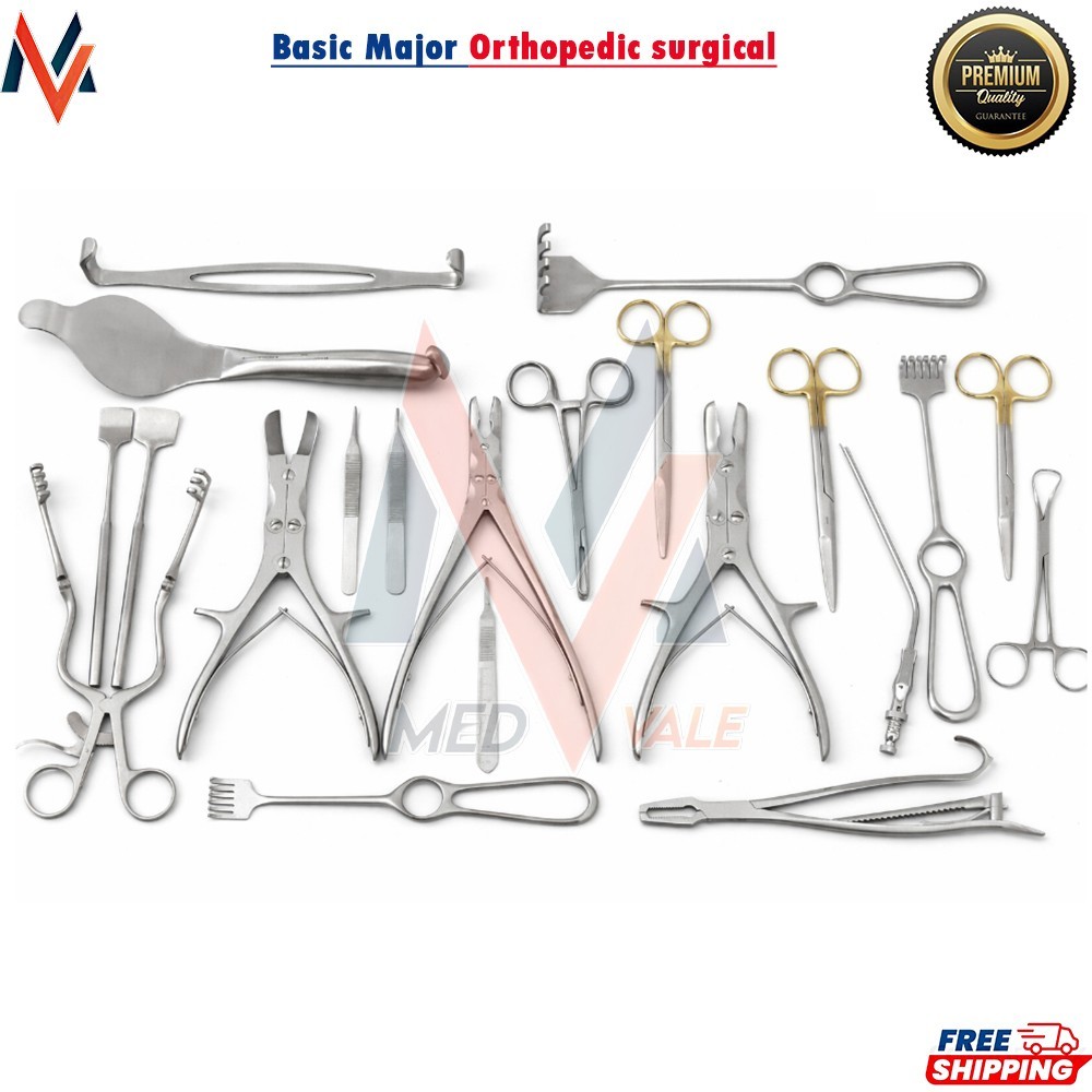 Basic Major Orthopedic surgical Instruments Set Of 21 Pcs