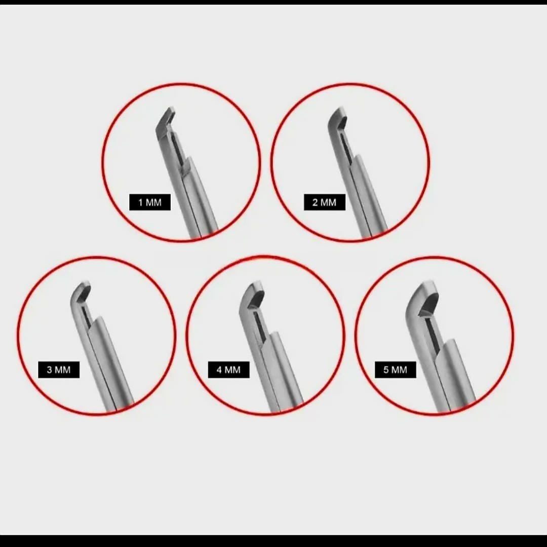 Kerrison Rongeurs 8″ 1,2,3,4,5mm Cervical Orthopedic Instruments Set of 5 Pcs