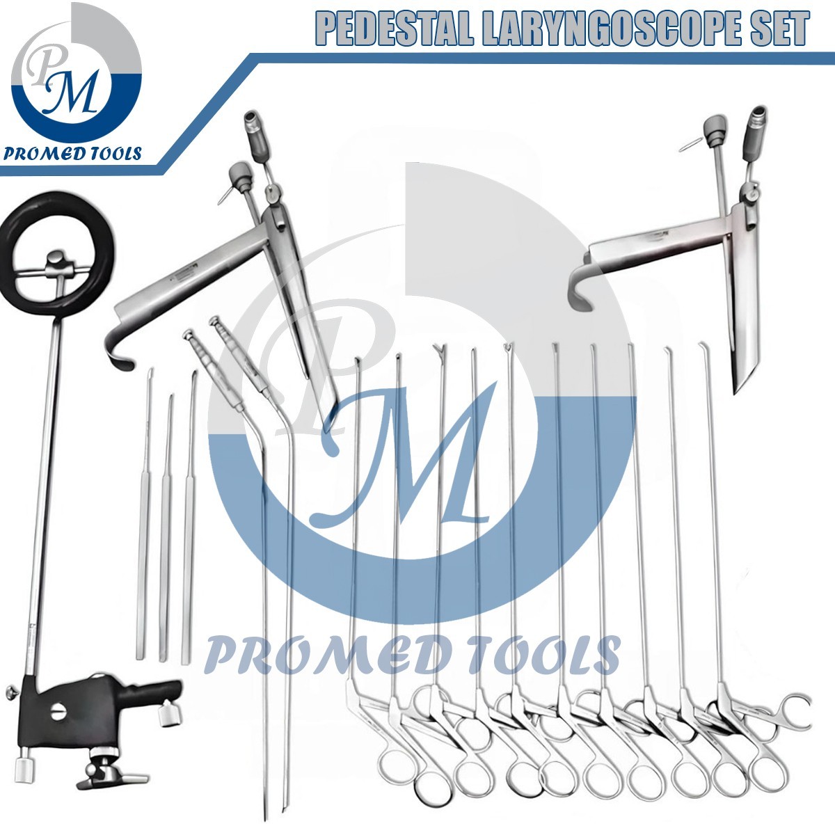 Pedestal Laryngoscope Set Micro Laryngeal Surgery ENT Endoscopic Instruments