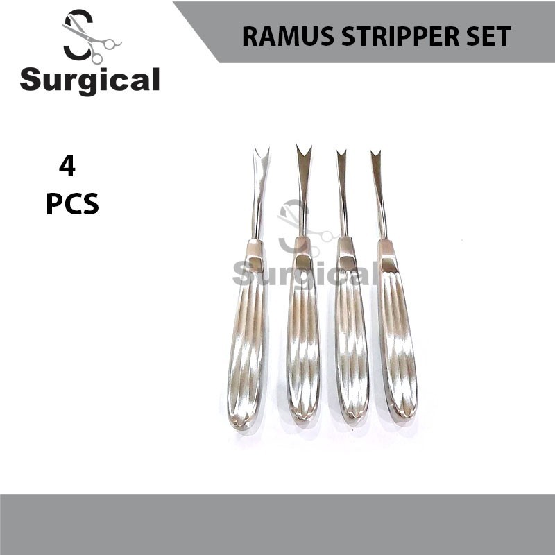Obwegeser Ramus Stripper | Set of 4 PCs | Plastic Surgery Instruments