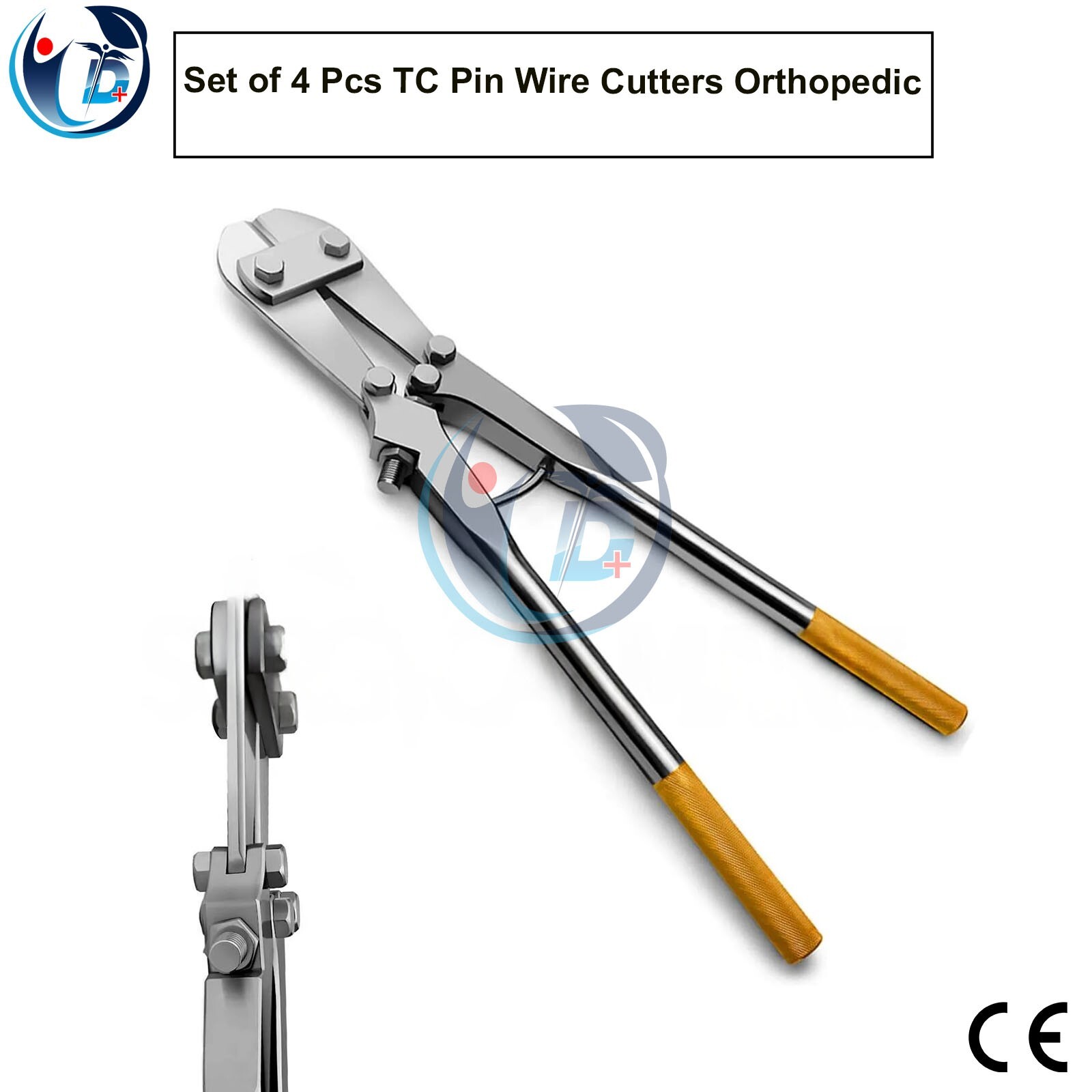 4 Pc TC Orthopedic Pin & Wire Cutter Set – Surgical Grade Stainless Steel
