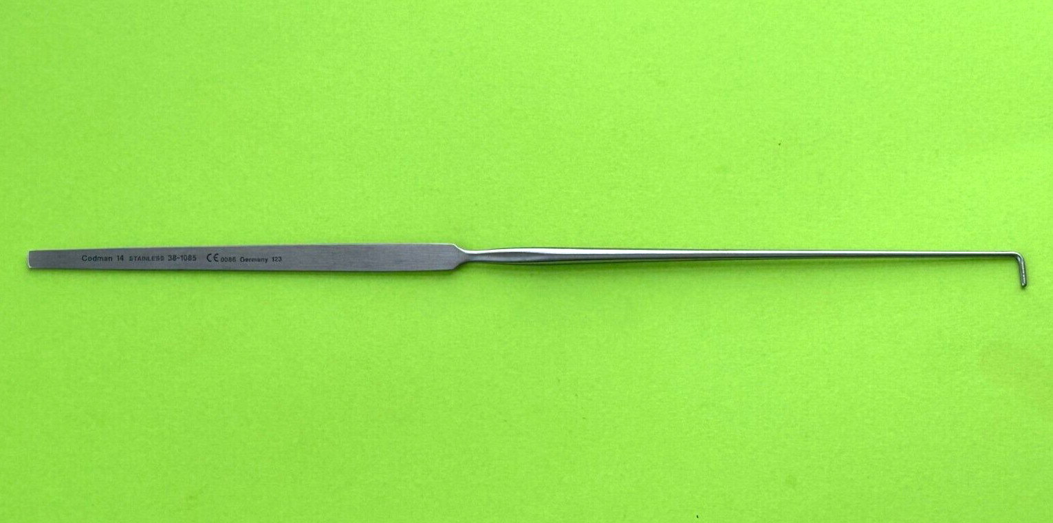 Codman Surgical 1mm Tip Hoen Hook, Straight, 8-3/4″