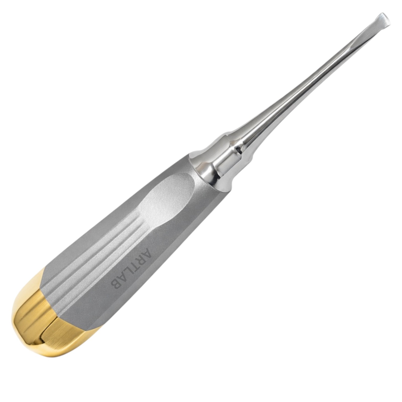 1 GERMAN CROWN REMOVER STRAIGHT SPREADER GOLD HANDLE DENTAL SURGICAL INSTRUMENT