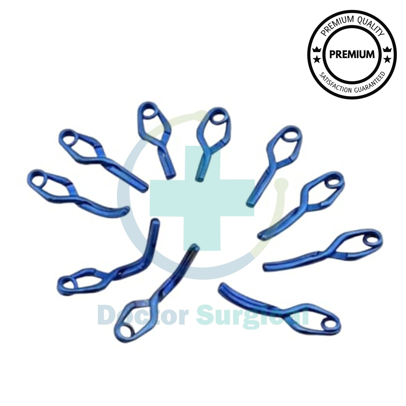 Aneurysm clips Neurosurgery 10-pcs Set In titanium Premium Quality