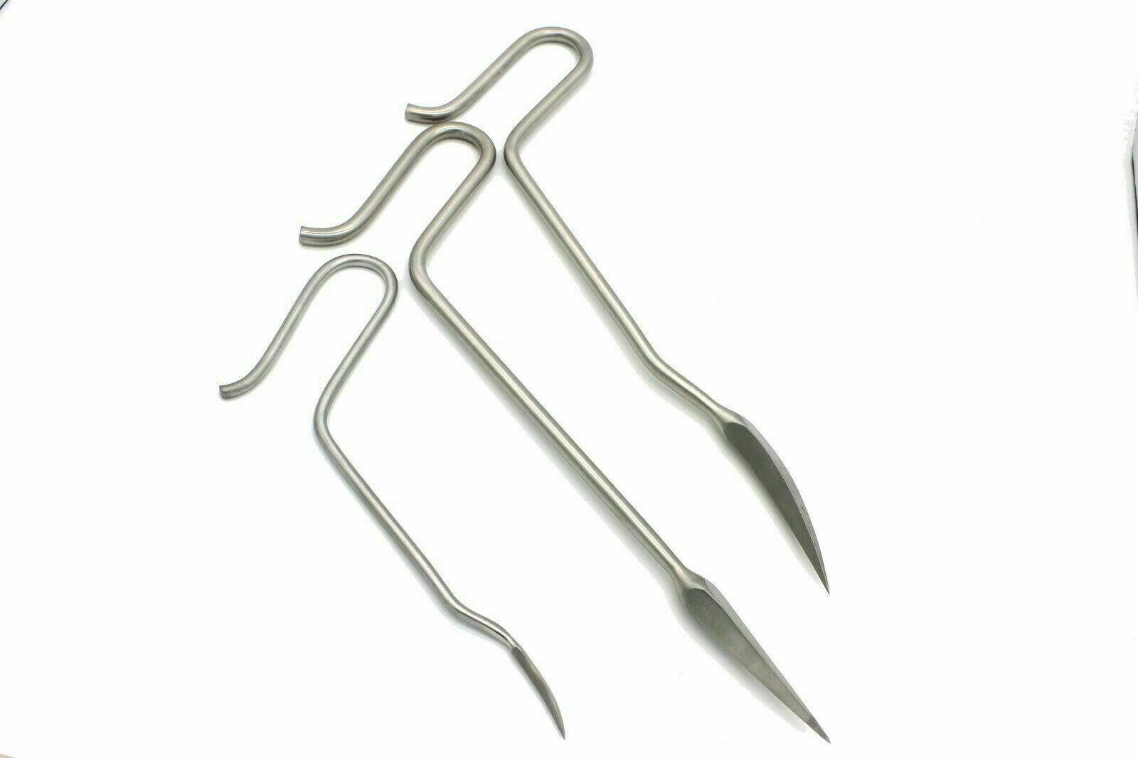 Orthopedic Diamond Pointed Awl Large Small & Straight Surgical Instrument lot