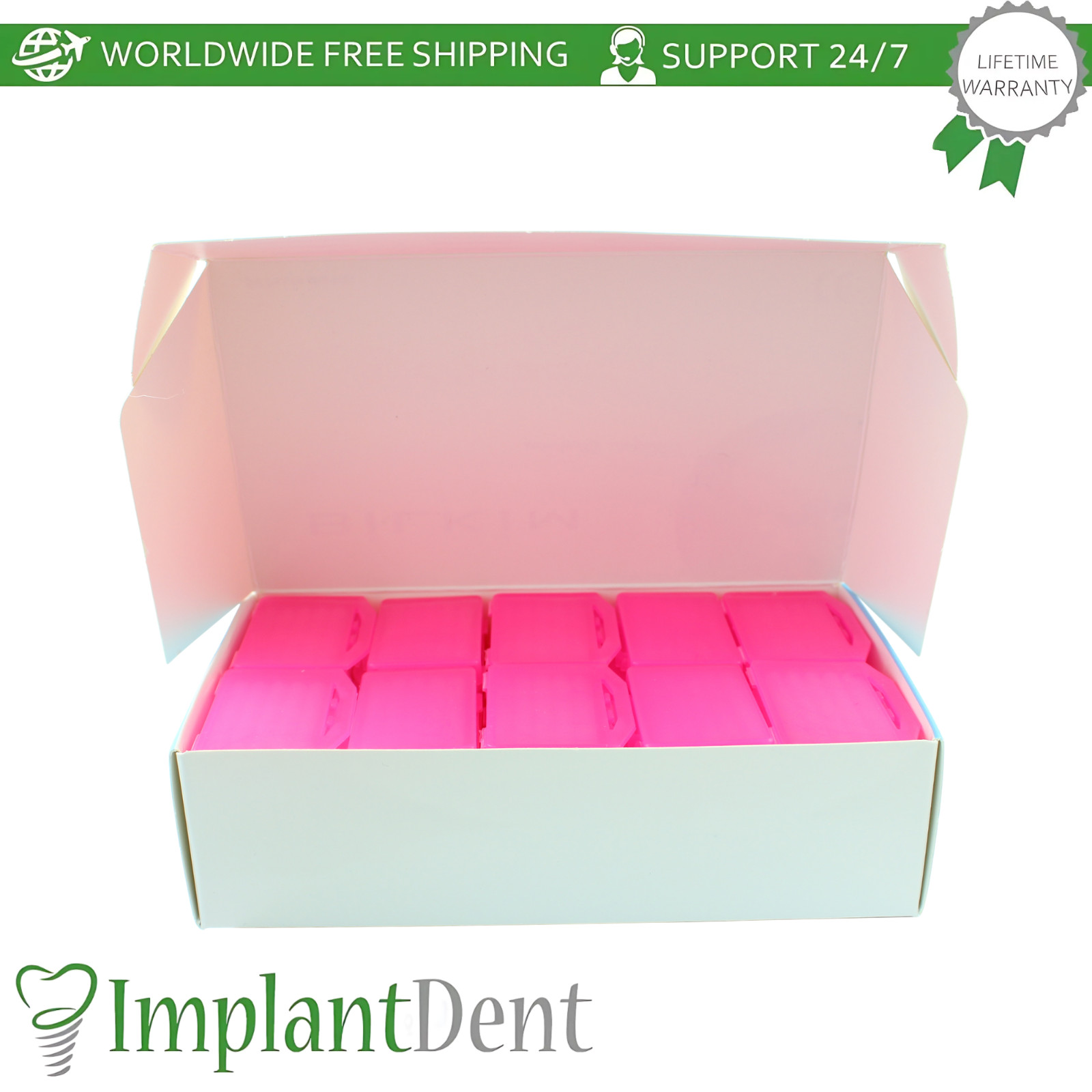 Dental Brackets Wax 50 Cases Clear Color Lips And Gums Relief Comfort Strips