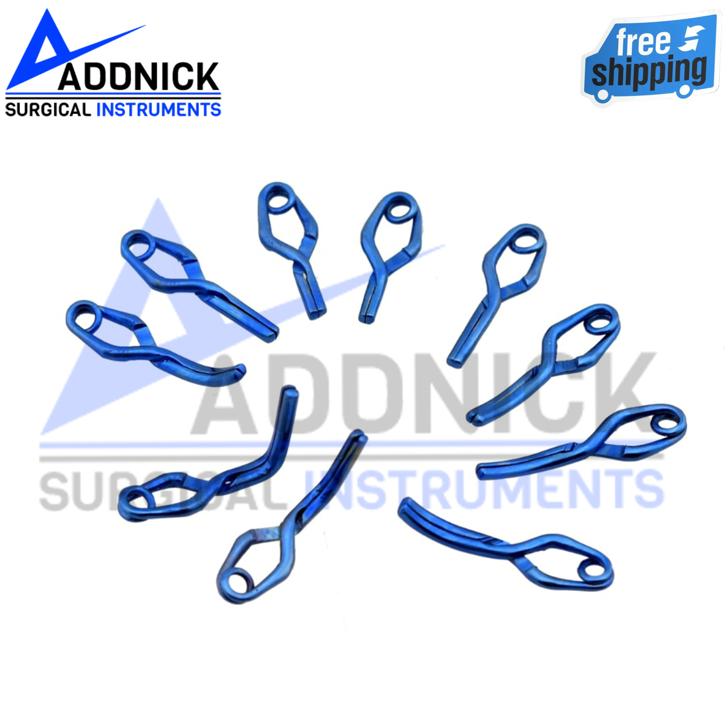 Neurosurgery Aneurysm Clip 10 Pieces (Premium Titanium) In surgery Instruments